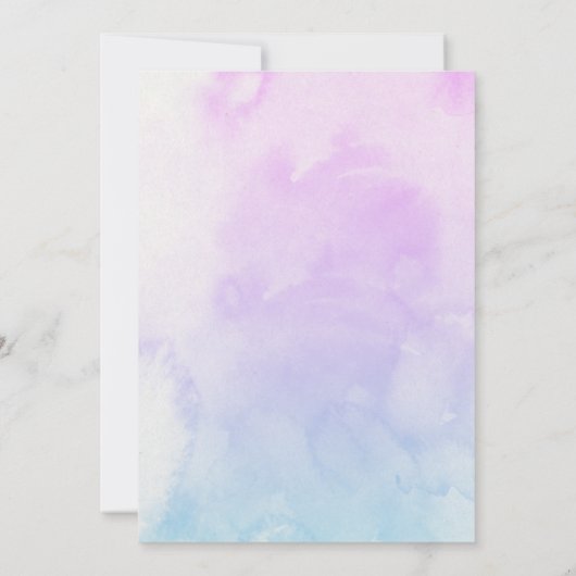 Zeemeermin 1 verjaardag onder Zee Zeemeermin Kaart (Achterkant)