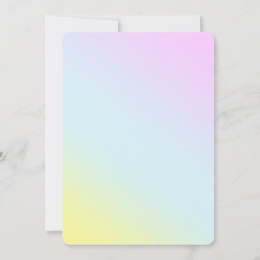 Zeemeermin 1e Feestfoto onder het zee Kaart (Achterkant)