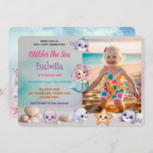 Zeemeermin 1e foto onder het zee kaart (Voorkant / Achterkant)