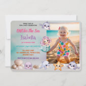 Zeemeermin 1e foto onder het zee kaart (Voorkant)