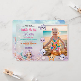 Zeemeermin 1e foto onder het zee kaart