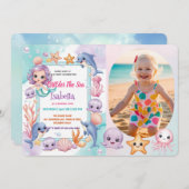 Zeemeermin 1e foto onder het zee kaart (Voorkant / Achterkant)