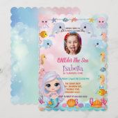 Zeemeermin 1e foto Oneder Ocean verjaardag Kaart (Voorkant / Achterkant)