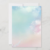 Zeemeermin 1e foto Oneder Ocean verjaardag Save The Date (Achterkant)