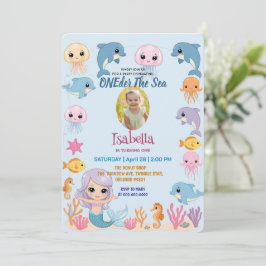 Zeemeermin 1e Partij Foto ONEder Het Zee Verjaarda Kaart