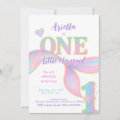 Zeemeermin 1e verjaardag kaart (Voorkant)