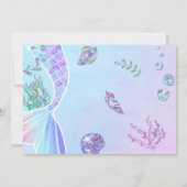 Zeemeermin 1e Verjaardag onder het Zee Party Foto Kaart (Achterkant)