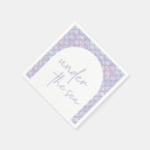 Zeemeermin 1e Verjaardag onder het Zee Party Servet (Hoek)