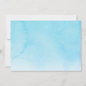 Zeemeermin 1e Verjaardag ONEder het zee Blauw Foto Kaart (Achterkant)