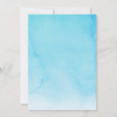 Zeemeermin 1e Verjaardag ONEder het zee Blue Budge Kaart (Achterkant)