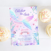 Zeemeermin 1e Verjaardag Oneder Het Zee Feest Kaart