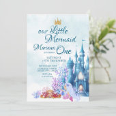 Zeemeermin 1e verjaardag ONEder het Zee Kaart (Staand voorkant)