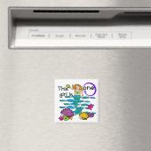 Zeemeermin 1e Verjaardag Tshirts en geschenken Magneet (Insitu (Vaatwasser))