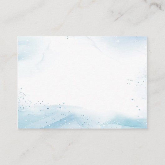 Zeemeermin 1e Verjaardagsfeestje Oneder Het Zee Informatiekaartje (Achterkant)