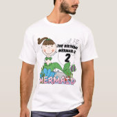 Zeemeermin 2e Verjaardag Tshirts en geschenken (Voorkant)