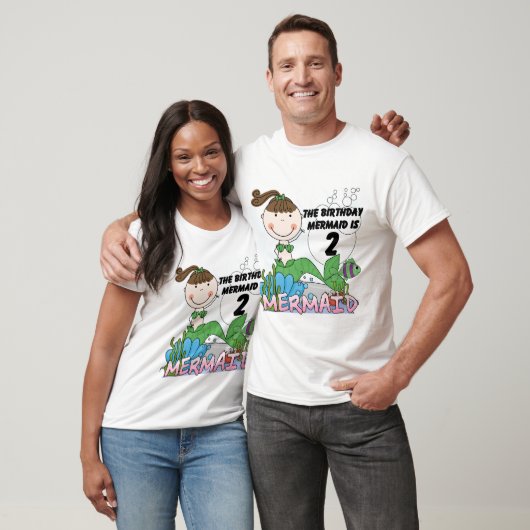 Zeemeermin 2e Verjaardag Tshirts en geschenken (Unisex)