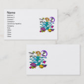 Zeemeermin 2e Verjaardag Tshirts en geschenken Visitekaartje (Voorkant / Achterkant)