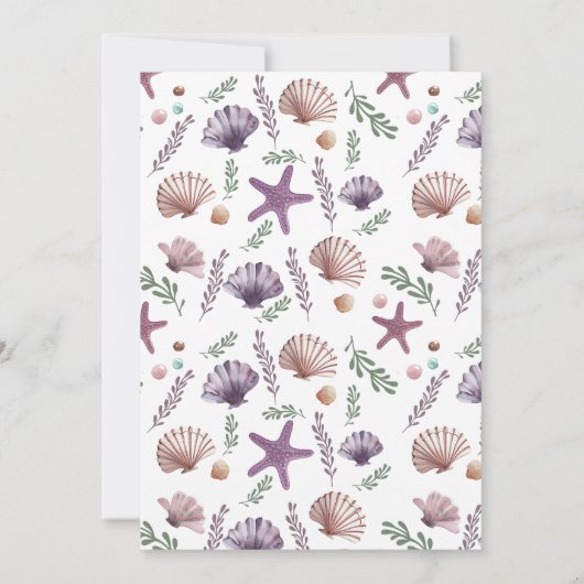 Zeemeermin 2E Verjaardag Zee Kaart (Achterkant)