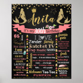 Zeemeermin 30e teken van het bord van de driedubbe poster (Voorkant)