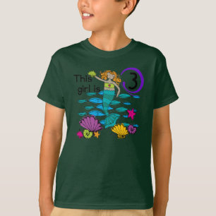 Zeemeermin 3e Verjaardag T shirten en geschenken T-shirt