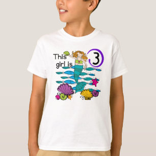 Zeemeermin 3e Verjaardag T shirten en geschenken T-shirt