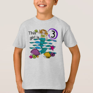 Zeemeermin 3e Verjaardag T shirten en geschenken T-shirt