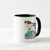 Zeemeermin 4e verjaardag T-shirts en geschenken Mok (Voorkant rechts)