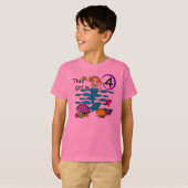 Zeemeermin 4e verjaardag Tshirts en geschenken (Voorkant volledig)
