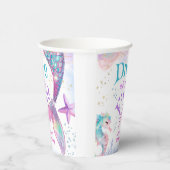 Zeemeermin 5e Verjaardag Duik in Vijf Papier Papieren Bekers (Rechts)