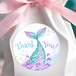 Zeemeermin 5e verjaardag Duik in Vijf Ronde Sticker