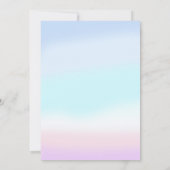 Zeemeermin 6e verjaardag meisje splish splash part kaart (Achterkant)