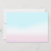 Zeemeermin 6e verjaardag Splish Splash Party Foto Kaart (Achterkant)