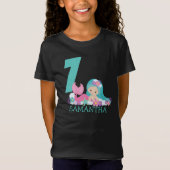 Zeemeermin 7e verjaardag Marina - van het zee T-sh T-shirt (Voorkant)