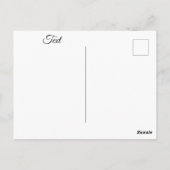 Zeemeermin aan boord van Briefkaart (Achterkant)