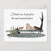 Zeemeermin aan boord van Briefkaart (Voorkant)