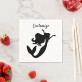 Zeemeermin aan boord van silhouet Thunder_Cove Servet (Insitu)