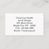 Zeemeermin aan boord van Visitekaartje (Achterkant)