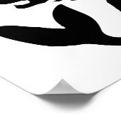 Zeemeermin aan boord zwarte/witte Thunder_Cove Poster (Hoek)