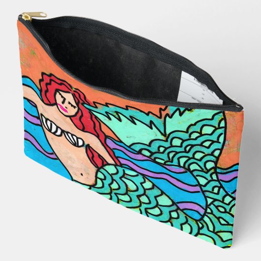 zeemeermin Abstract schilderij Etui (Open)