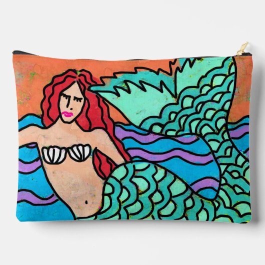 zeemeermin Abstract schilderij Etui (Achterkant)