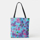 Zeemeermin Abstract Spatten Tote Bag (Achterkant)