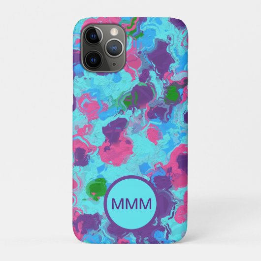 Zeemeermin Abstract Splatter Case-Mate iPhone Case (Achterkant)