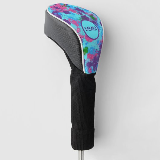 Zeemeermin Abstract Splatter Golfheadcover (Schuin)