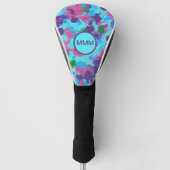 Zeemeermin Abstract Splatter Golfheadcover (Voorkant)