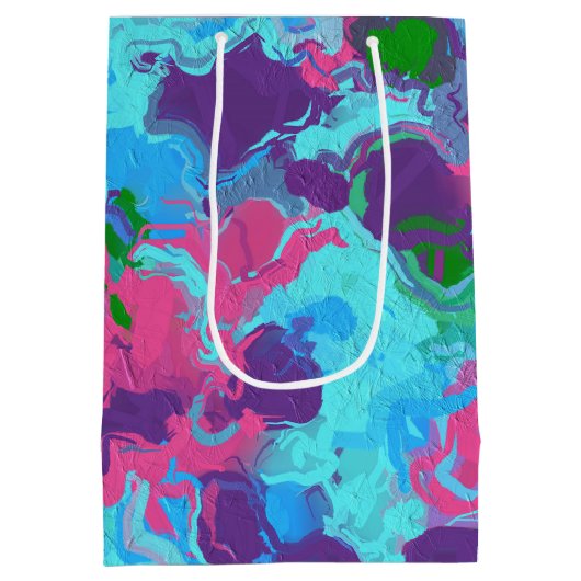 Zeemeermin Abstract Splatter Medium Cadeauzakje (Achterkant)