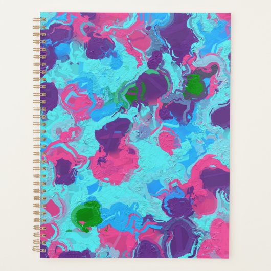 Zeemeermin Abstract Splatter Planner (Voorkant)
