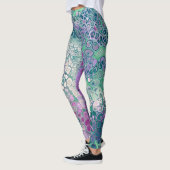 Zeemeermin Acrylzuur, kleurrijk Abstract Leggings (Links)