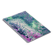 Zeemeermin Acrylzuur, kleurrijk Abstract Notitieboek (Rechterzijde)