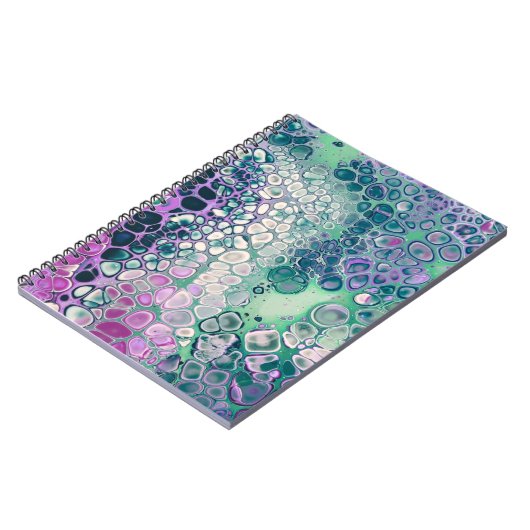 Zeemeermin Acrylzuur, kleurrijk Abstract Notitieboek (Linkerzijde)