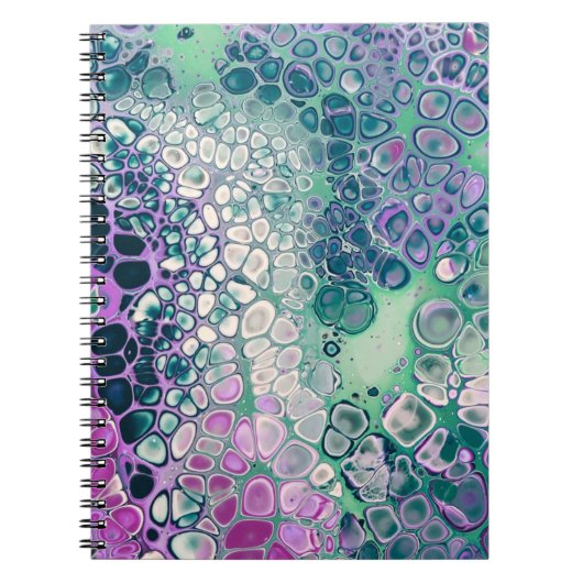 Zeemeermin Acrylzuur, kleurrijk Abstract Notitieboek (Voorkant)